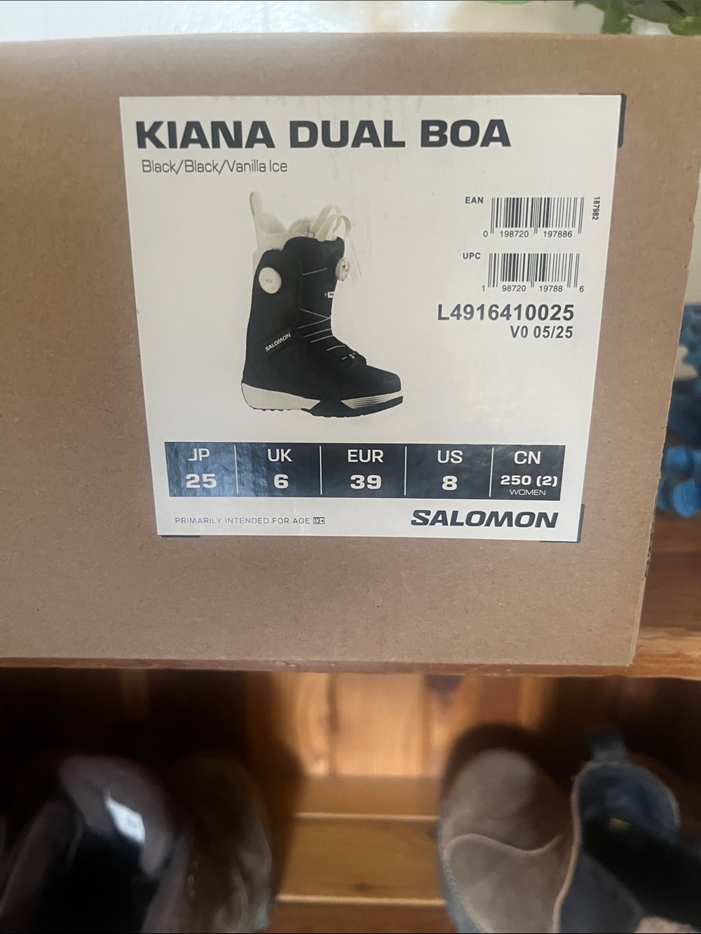 Salomon Kiana Dual Boa Snowboard Boots - Black/Vanilla Ice